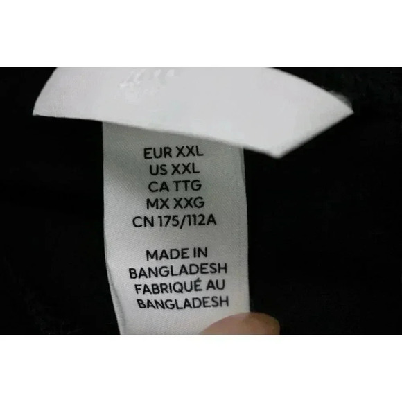 H&M Women's Black Stretch Pants-Straight Leg-Size XXL - Picture 4 of 8